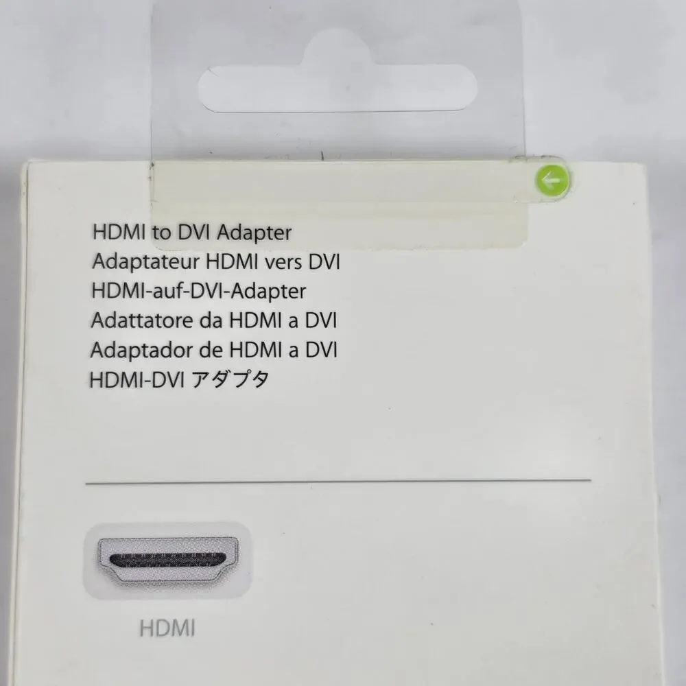 Apple HDMI to DVI Adapter Genuine OEM Video Display Converter
